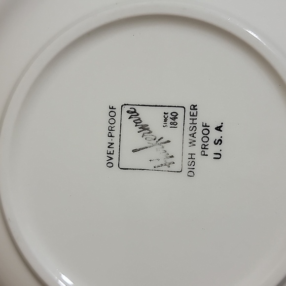 Harkerware MCM Pink Tan Oval Soup Bowls - Picture 6 of 8